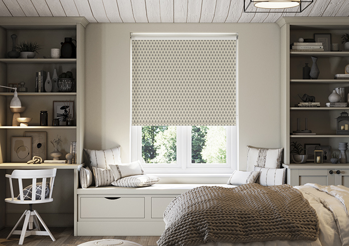 Emily Bond Jaipur, Charcoal - Roller Blind - Image 3
